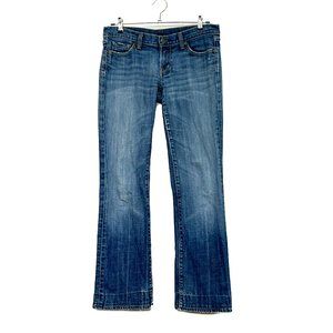 Citizens of Humanity Elle 64 Bootcut Womens Med Wash Distressed Jeans Meas Sz 32